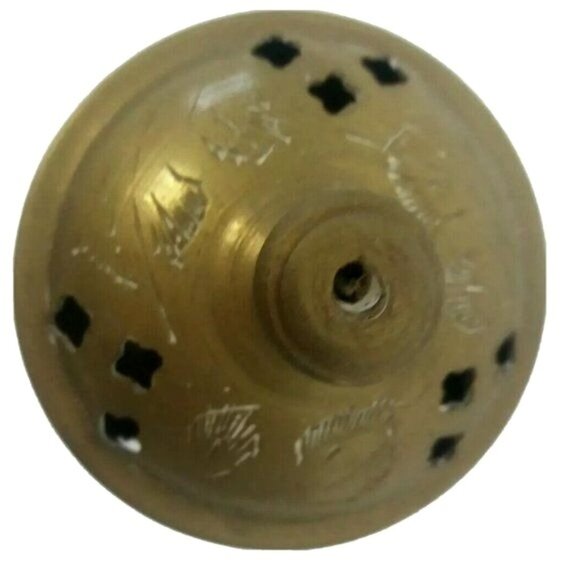 Vintage Mini Incense Holder Burner Brass Two Piece India 2" tall Meditation - Picture 2 of 5